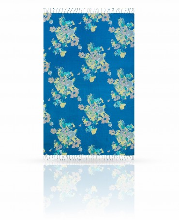 Палантин Женский S40-BRUSH.FL/BLUE